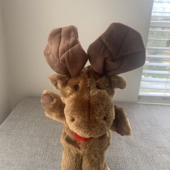 Moose Hand Puppet / Golf Club Head Cover Stuffed Full Body Plush - Picture 5 of 5